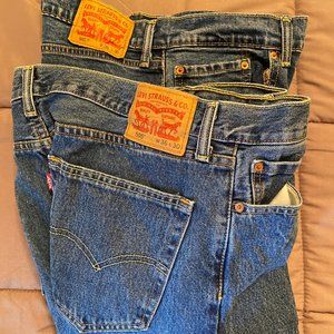 2 pair Levi 505  36 x 30
